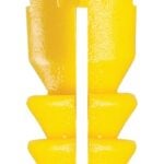 COBRA ANCHORS 185S Screw Anchor, #4-6 Thread, 7/8 in L, Polyethylene, 75 lb