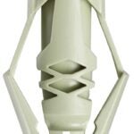 COBRA ANCHORS 173R Wall Anchor, Polyethylene, Chrome, 61 lb