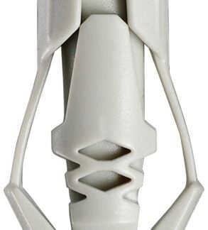 COBRA ANCHORS 171R Wall Anchor, Polyethylene, Chrome, 35 lb