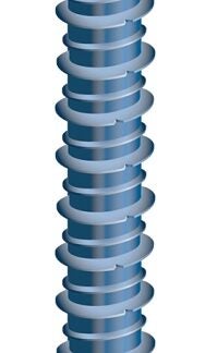 COBRA ANCHORS 674T Screw, 3/16 in Thread, 3-1/4 in L, Hex, Socket Drive, Steel, Fluorocarbon-Coated