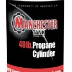 TANK PROPANE VERTICAL WHT 40LB