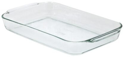 Pyrex 6001040 Baking Dish, 4.5 L, Glass, Red