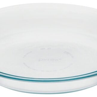 Pyrex 6001003 Pie Plate, 25.4 cm Dia, 3.8 cm OAL, Glass, Dishwasher Safe: Yes