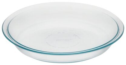 Pyrex 6001003 Pie Plate, 25.4 cm Dia, 3.8 cm OAL, Glass, Dishwasher Safe: Yes