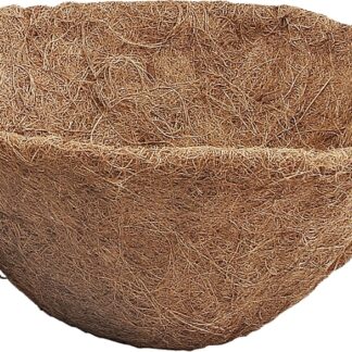 Landscapers Select T51451A-3L Planter Liner, 12 in Dia, 6.5 H, Round, Natural Coconut, Brown Sells in Quantity of 10