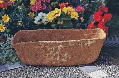 Landscapers Select T51550-3L Planter Liner, 24 in W, 9 in H, Rectangular, Natural Coconut, Brown Sells in Quantity of 10