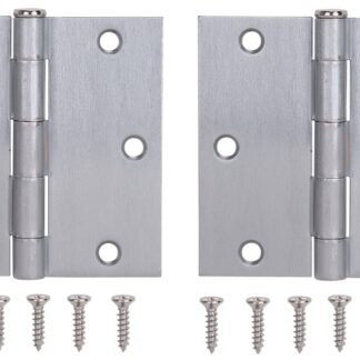 ProSource BH-202SC-PS Square Corner Door Hinge, Steel, Satin Chrome, Loose Pin, 180 deg Range of Motion