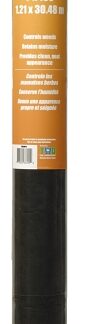 TWD WeedPro WP4100NH Landscape Fabric, 100 ft L, 4 ft W, Polypropylene, Black