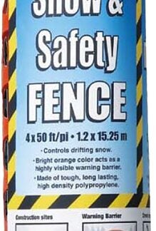 TWD SCWB450 Snow and Safety Fence, 50 ft L, Polypropylene, Orange