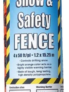 TWD PSF4100 Snow and Safety Fence, 100 ft L, Polypropylene, Orange