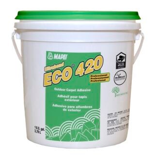 Mapei Ultrabond ECO 420 1042002 Carpet Adhesive, Paste Beige, 1 gal, Pail Sells in Quantity of 4