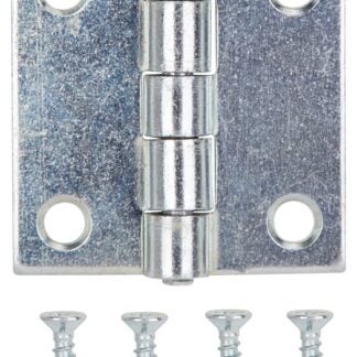 ProSource LR-038-PS Utility Hinge, Steel, Zinc, Removable Pin, 180 deg Range of Motion, Full Mortise Mounting