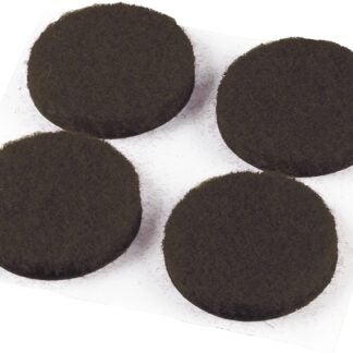 Shepherd Hardware 9822 Furniture Pad, Felt, Brown, 1 in Dia, 3 mm Thick, Round