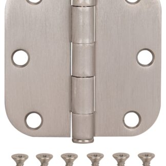 ProSource LR-702-PS Door Hinge, Steel, Satin Nickel, Loose Pin, 180 deg Range of Motion, Screw Mounting