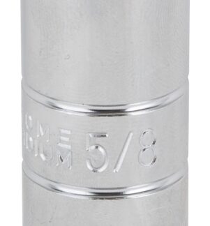 Vulcan MT6511836 Drive Socket, 5/8 in Socket, 1/2 in Drive, 6-Point, Chrome Vanadium Steel, Chrome