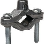 Tradeselect GCZ0510R1 Ground Clamp, Clamping Range: 1/2 to 1 in, Steel/Zinc