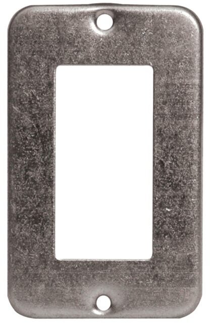 Tradeselect 11C10BAR Utility Box Cover, 4 in L, 2-1/2 in W, Metal