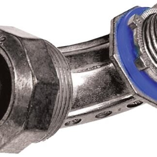 Tradeselect LTZ90050 Liquidtight Connector, 90 deg Angle, 1/2 in, Zinc