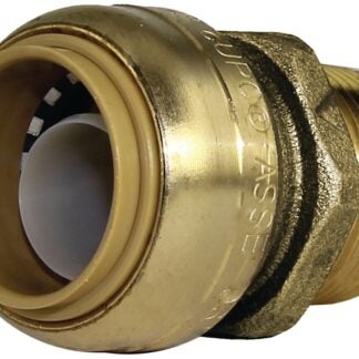 SharkBite U134LFA Pipe Connector, 3/4 in, MNPT, Brass, 200 psi Pressure