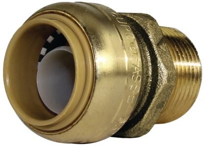 SharkBite U134LFA Pipe Connector, 3/4 in, MNPT, Brass, 200 psi Pressure