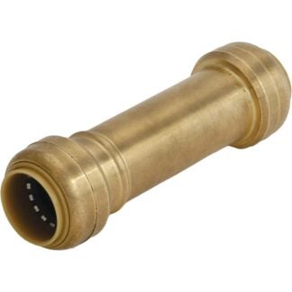 SharkBite U3016LFA Slip Pipe Coupling, 3/4 in, Brass, 200 psi Pressure