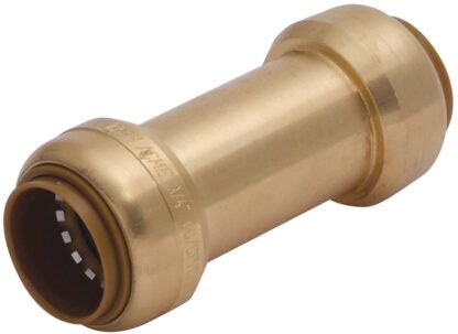 SharkBite U2016-0000LFA Check Valve, 3/4 in, Push-Fit, 200 psi Pressure, Brass Body