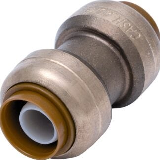 SharkBite U020LFA Tube Coupling, 1 in, Brass, 200 psi Pressure