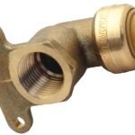 SharkBite U335LFA Hy-Ear Pipe Elbow, 1/2 in, 90 deg Angle, Brass, 200 psi Pressure