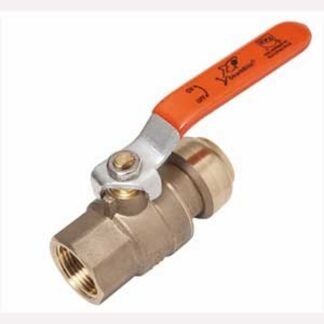 Reliance Worldwide 22187LFCA Ball Valve, 1 in Connection, FNPT, 200 psi Pressure, Brass Body