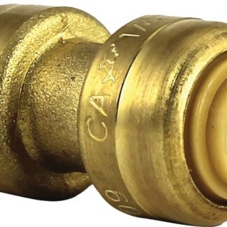 SharkBite U004LFA Tube Coupling, 1/4 in, Brass, 200 psi Pressure