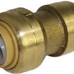 SharkBite U009LFA Tube Coupling, 1/2 x 3/8 in, Brass, 200 psi Pressure