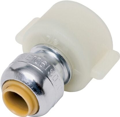 SharkBite U3525LFC.A Faucet Connector, DZR Brass, Natural Brass or Chrome Plated