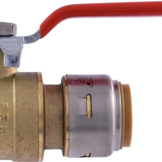 SharkBite Max UR22186 Ball Valve, 3/4 in Connection, Push x FNPT, 250 psi Pressure, DZR Brass Body