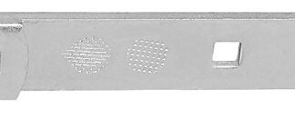 National Hardware N130-732 Strap Hinge, 0.22 in Thick Leaf, Steel, Zinc, 150 lb