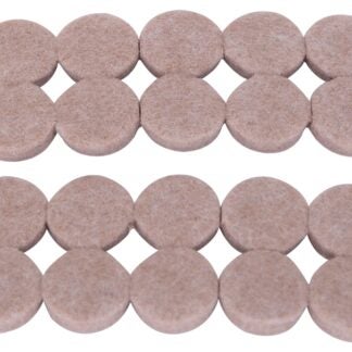 ProSource FE-50200-PS Furniture Pad, Felt Cloth, Beige, 3/4 in Dia, 3/16 in Thick, Round