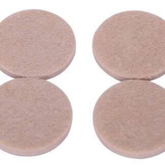 ProSource FE-S101-PS Furniture Pad, Felt Cloth, Beige, 1-1/2 in Dia, 3/16 in Thick, Round