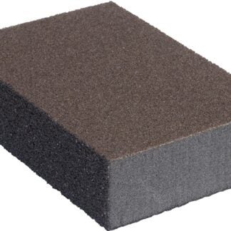 NORTON MultiSand 02081 Sanding Sponge, 4 in L, 2-3/4 in W, 75 Grit, Fine, Medium, Silicon Carbide Abrasive