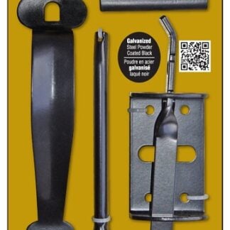 Nuvo Iron TL6BLK Thumb Latch, Galvanized Steel, Powder-Coated