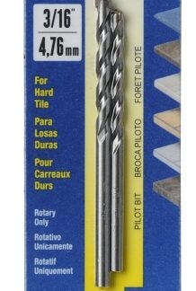 ARTU 01430 Drill Bit, 3/16 in Dia, 3-1/2 in OAL, Flat Flute, 2-Flute, 3/16 in Dia Shank, Straight Shank