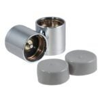 Curt 22198 Bearing Protector and Cover, 1.98 in Dia, Plastic, Chrome