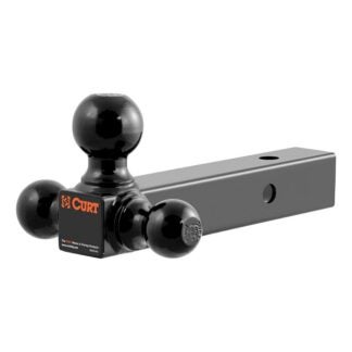 Curt 45652 Multi-Ball Mount, 1-7/8, 2, 2-5/16 in Dia Hitch Ball, Carbon Steel, Powder-Coated