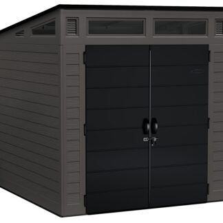 Suncast BMS7780 Storage Shed, 317 cu-ft Capacity, 7 ft 2-1/2 in W, 7 ft 3-1/2 in D, 7 ft 5-1/2 in H, Resin