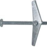 Reliable STZ144VMK Spring Toggle Bolt, 4 in L, Metal, Zinc, 2/CD