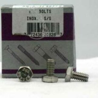 Reliable HBS1434VP Hex Bolt, 1/4-20 Thread, 3/4 in OAL, 2 Grade, Stainless Steel, Coarse, Partial Thread