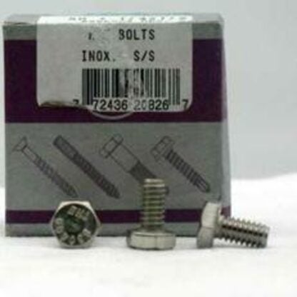 Reliable HBS141VP Hex Bolt, 1/4-20 Thread, 1 in OAL, 2 Grade, Stainless Steel, Coarse, Partial Thread