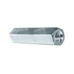 Reliable CNZ14CT Coupling Nut, UNC-UNF Thread, 1/4-20 Thread, Steel, Zinc, 50/BX