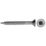 Reliable FKWSB Series FKWSB412MR Screw, #4-22 Thread, 1/2 in L, Full, Twin Lead Thread, Flat Head, Square Drive, Brass Sells in Quantity of 5