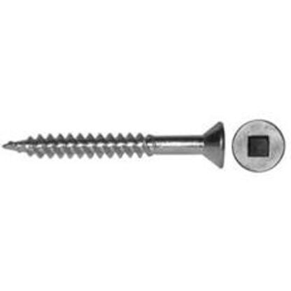 Reliable FKWSB Series FKWSB412MR Screw, #4-22 Thread, 1/2 in L, Full, Twin Lead Thread, Flat Head, Square Drive, Brass Sells in Quantity of 5