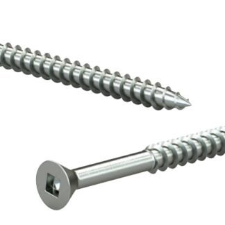 Reliable FKWZ8312XMR Screw, 25 BX, #8-15 Thread, 3-1/2 in L, Partial, Twin Lead Thread, Flat Head, Square Drive Sells in Quantity of 5