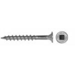 Reliable FKCSS Series FKCSS6134C1 Deck Screw, #6-12 Thread, 1-3/4 in L, Coarse Thread, Bugle Head, Square Drive, 100 BX